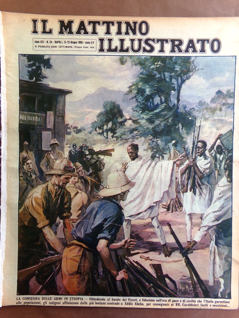 Il Mattino Illustrato 15 Giugno 1936 Papa Cina Giappone Sournac …