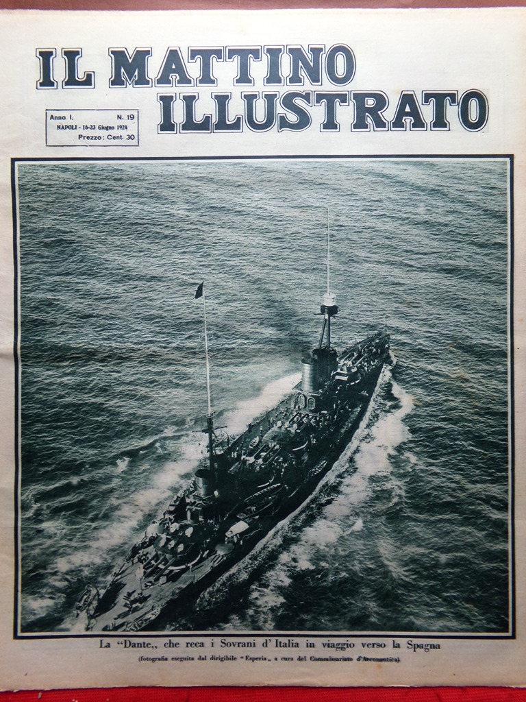 Il Mattino Illustrato 16 Giugno 1924 Karsavina Palestina Siena New …