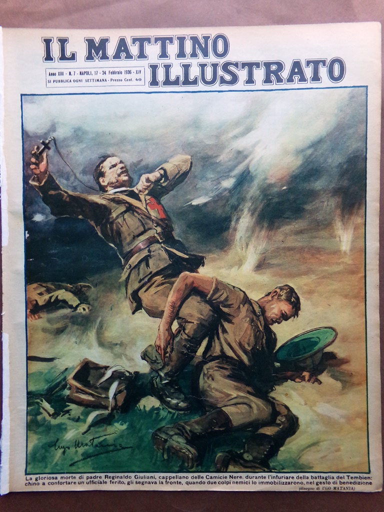 Il Mattino Illustrato 17 Febbraio 1936 Reginaldo Giuliani Inondazioni in …