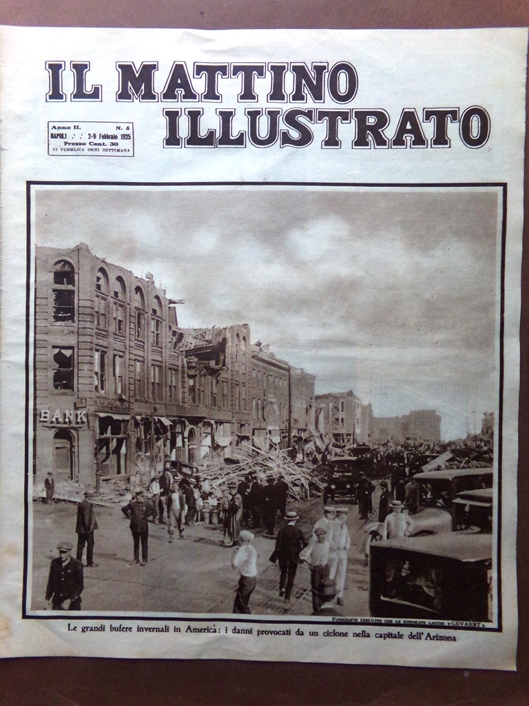 Il Mattino Illustrato 2 Febbraio 1925 Islanda Falconieri Trockij Paderewski …