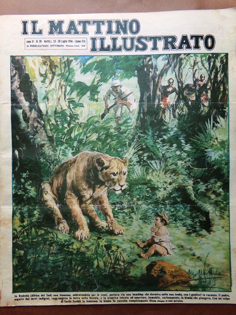 Il Mattino Illustrato 23 Luglio 1934 Merle Oberon Isola Pasqua …