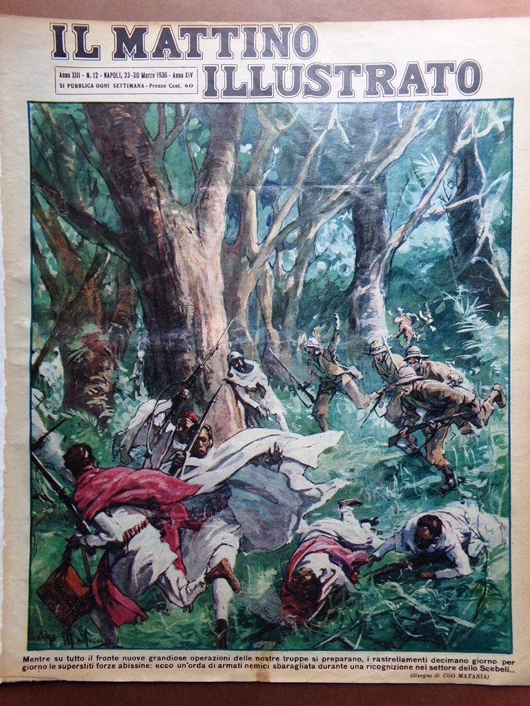 Il Mattino Illustrato 23 Marzo 1936 Tedeschi sul Reno Alfieri …