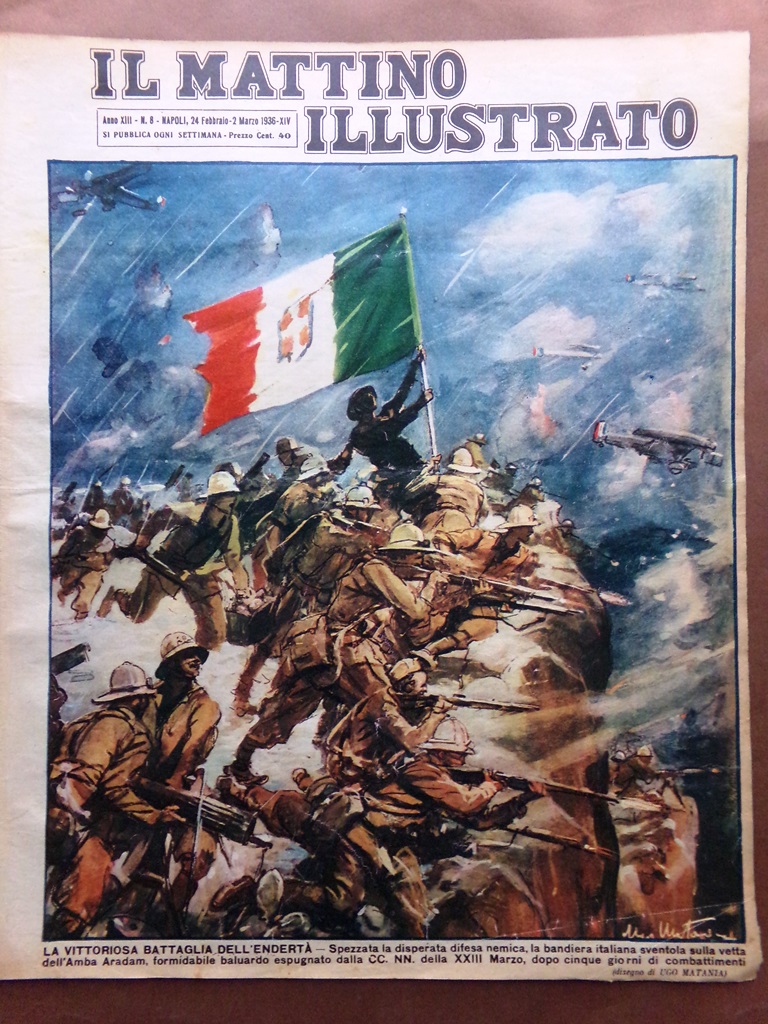 Il Mattino Illustrato 24 Febbraio 1936 Battaglia Endertà Giovanna D'Arco …