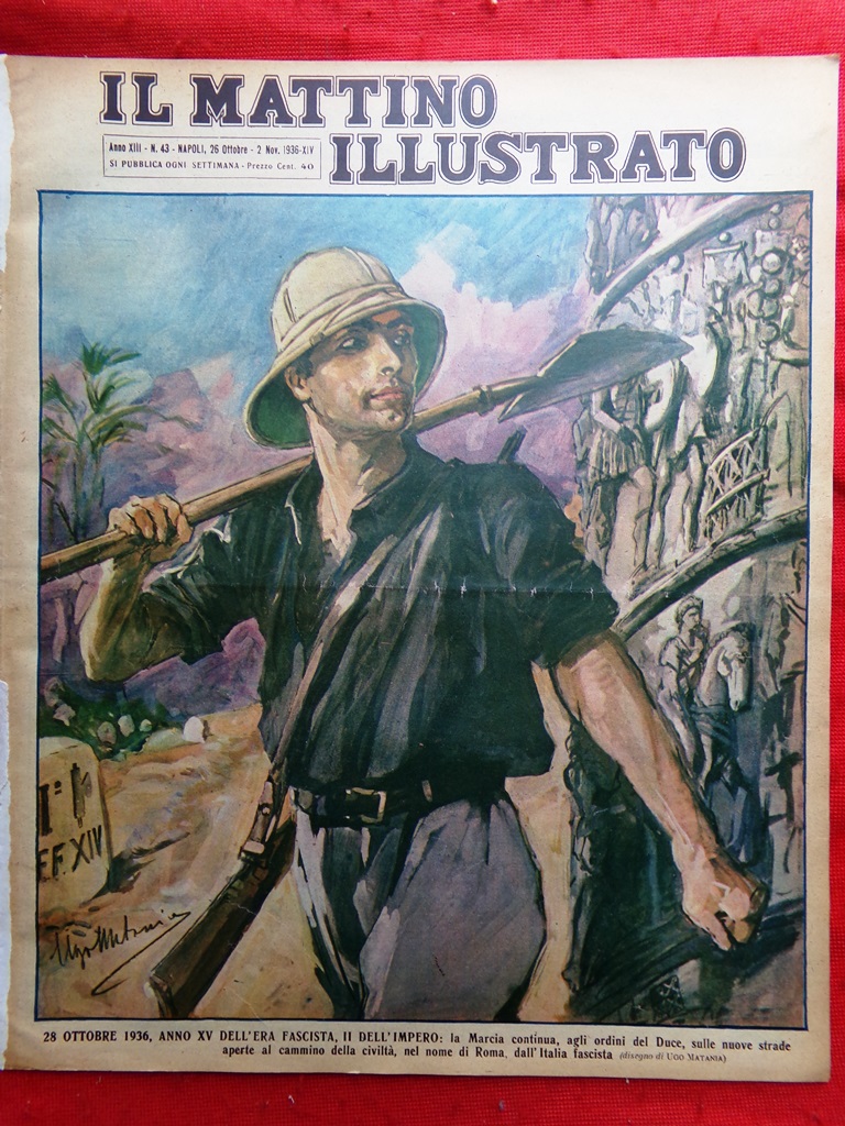 Il Mattino Illustrato 26 Ottobre 1936 Marcia del Duce Cupolone …