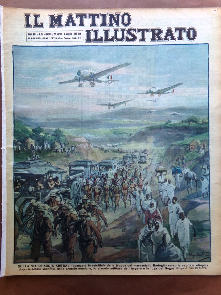 Il Mattino Illustrato 27 Aprile 1936 Addis Abeba Natale di …