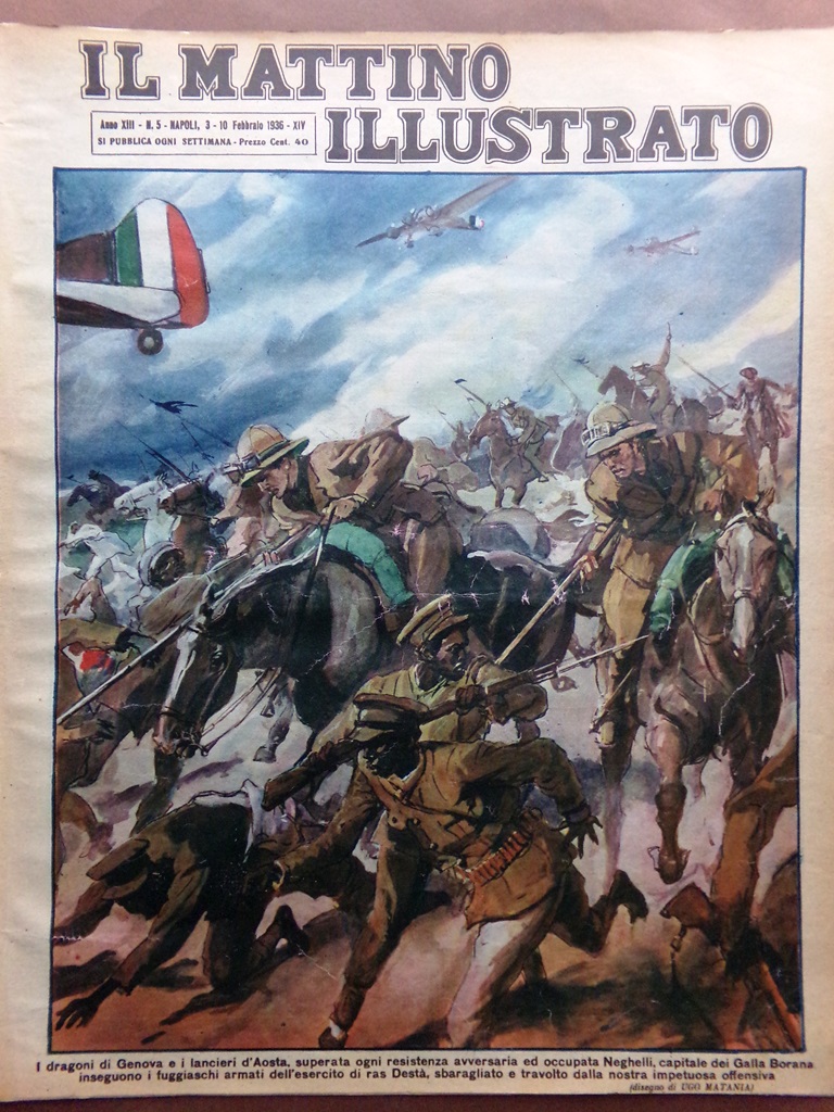 Il Mattino Illustrato 3 Febbraio 1936 Tembien Bottego Eduardo VIII …