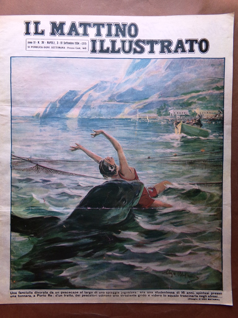 Il Mattino Illustrato 3 Settembre 1934 Barca di Tespi Confalonieri …