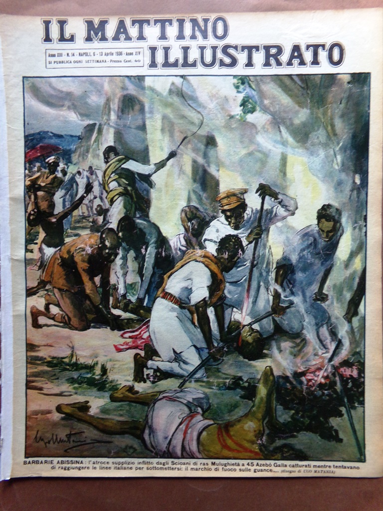 Il Mattino Illustrato 6 Aprile 1936 Vipera Palafitte Gondola Duce …