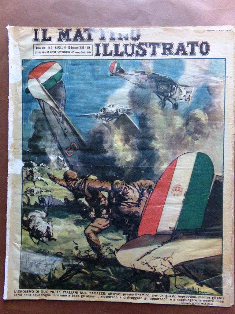 Il Mattino Illustrato 6 Gennaio 1936 Regina Elena Garbo Gibilterra …