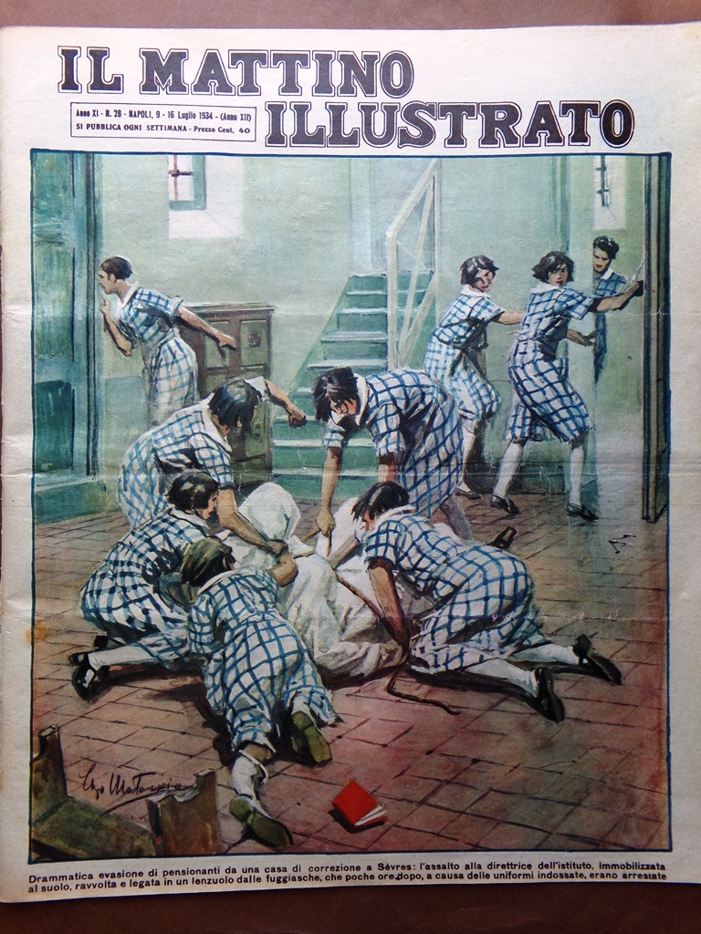 Il Mattino Illustrato 9 Luglio 1934 Carnera Baer Pirati Abruzzo …