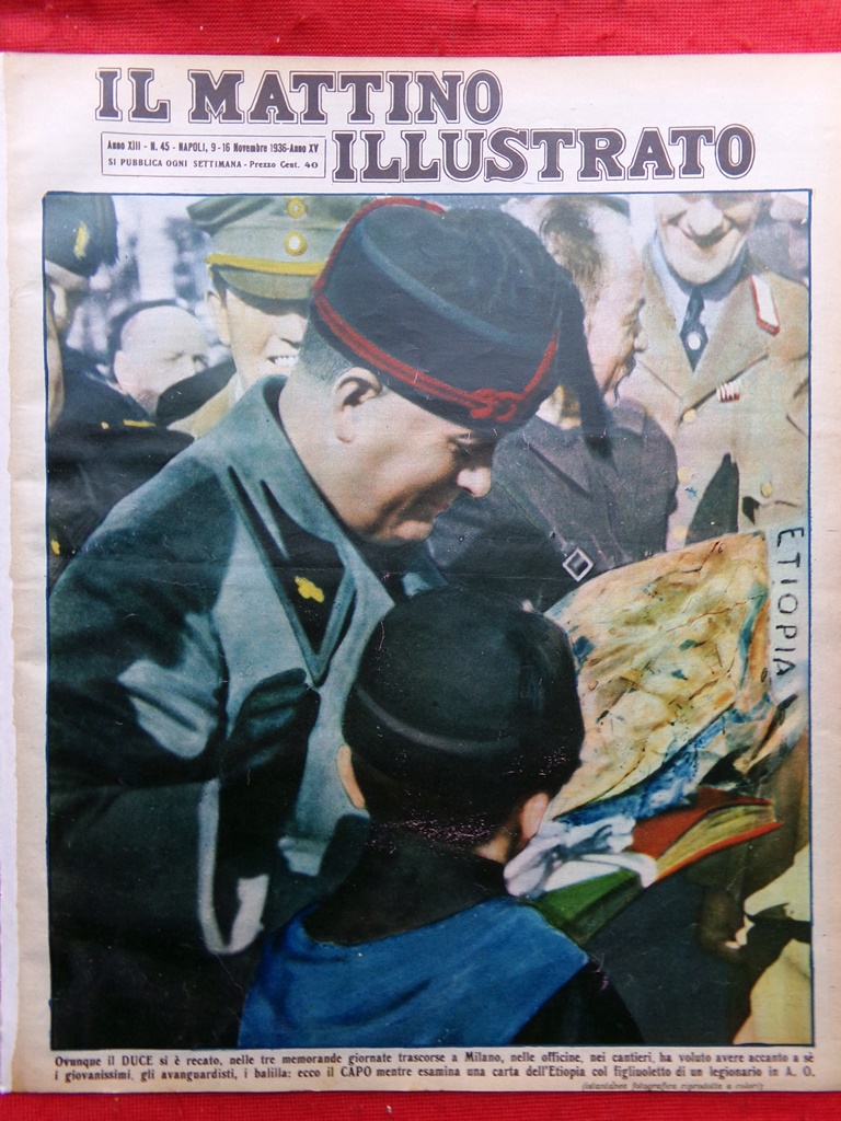 Il Mattino Illustrato 9 Novembre 1936 Torri Pavia Duce Fondatore …