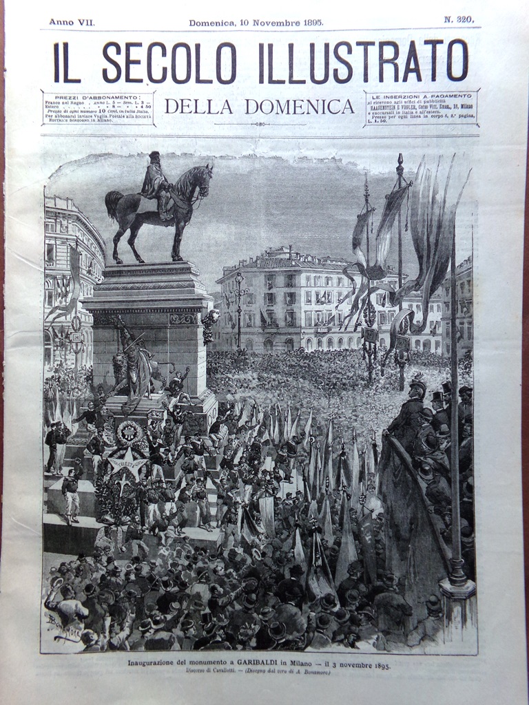Il Secolo Illustrato 10 Novembre 1895 Ferrovia Avellino Rocchetta Guerra …