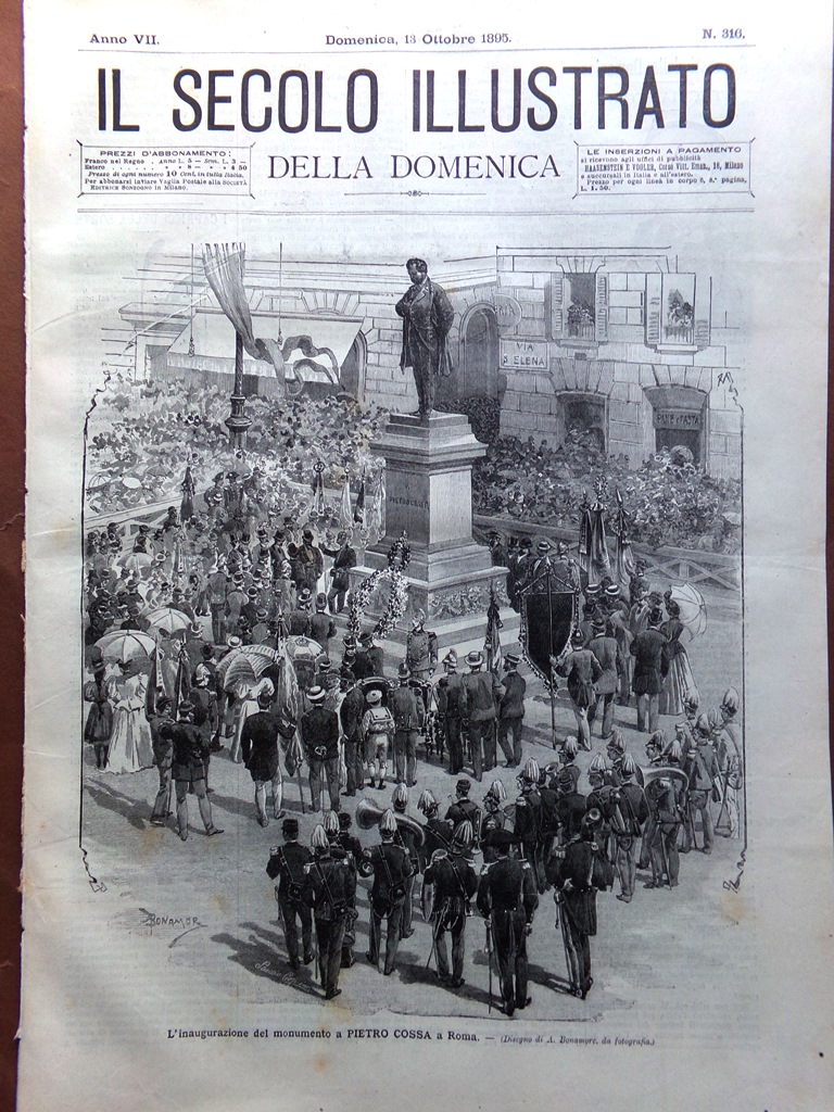 Il Secolo Illustrato 13 Ottobre 1895 Morte di Pasteur Dinka …