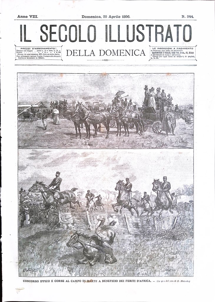 Il Secolo Illustrato 26 Aprile 1896 Guerra Africa Monumento Genova …