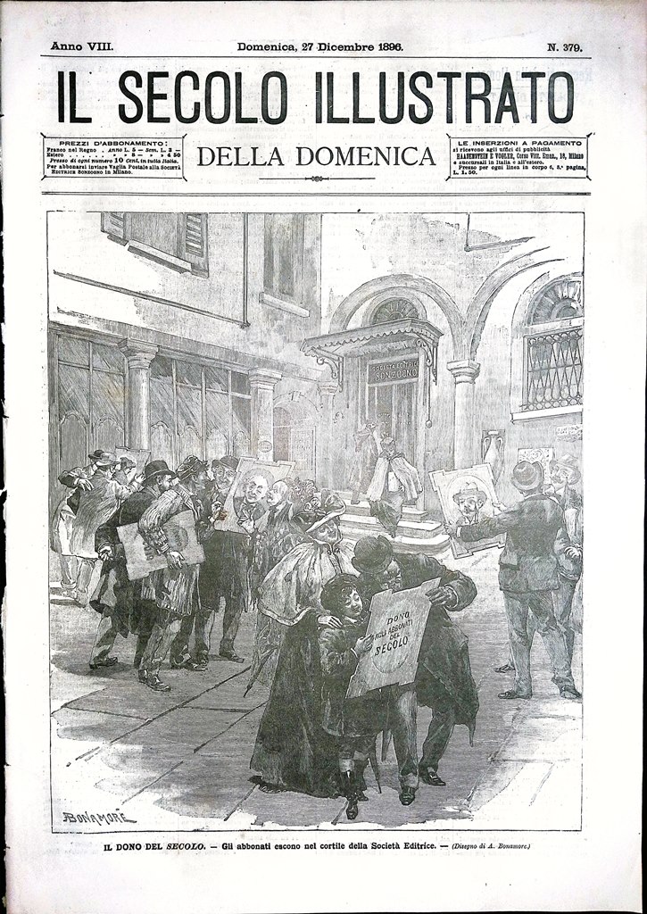 Il Secolo Illustrato 27 Dicembre 1896 Sarah Bernhardt Eccidio Spedizione …