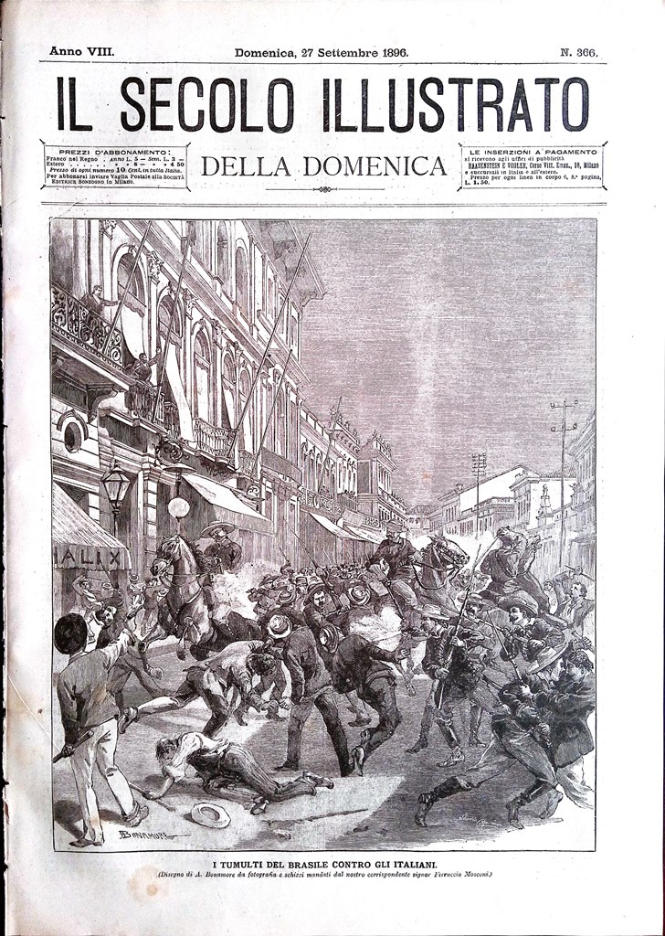 Il Secolo Illustrato 27 Settember 1896 Varo Cristobal Colon Moti …