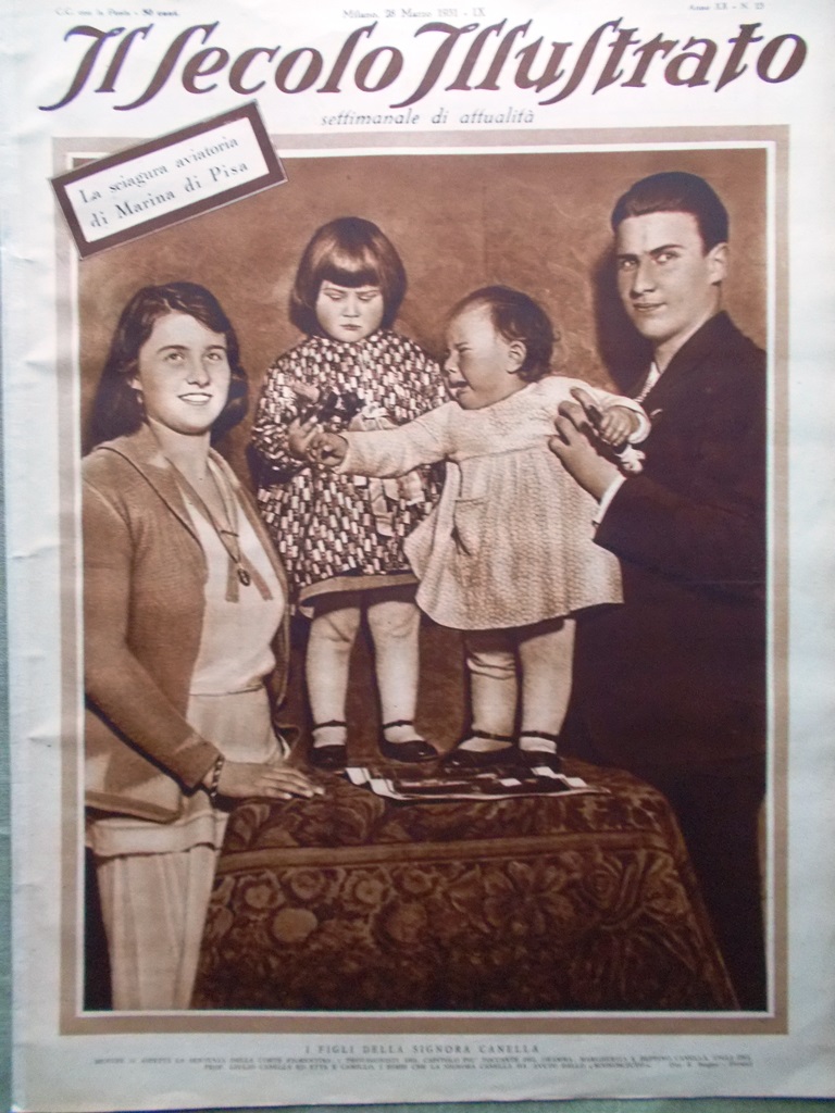 Il Secolo Illustrato 28 Marzo 1931 Canella Fasci Clara Bow …