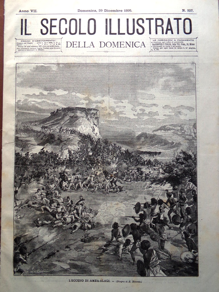 Il Secolo Illustrato 29 Dicembre 1895 Albero di Natale Forte …
