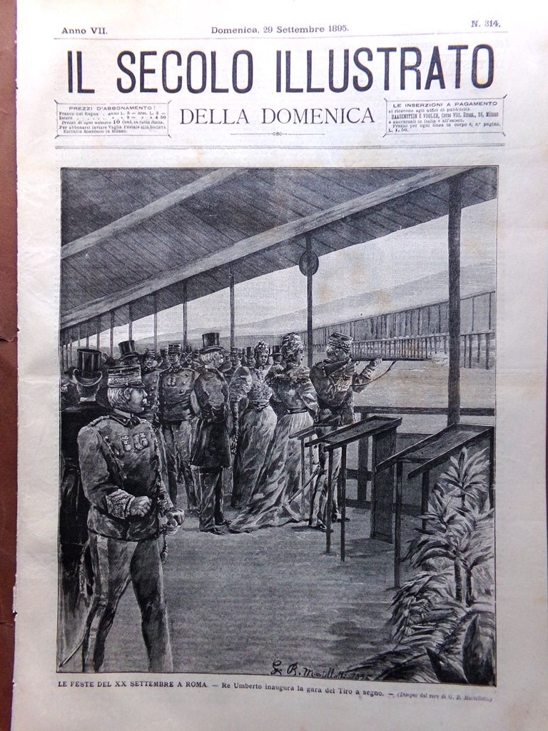 Il Secolo Illustrato 29 Settembre 1895 Feste del XX Settembre …
