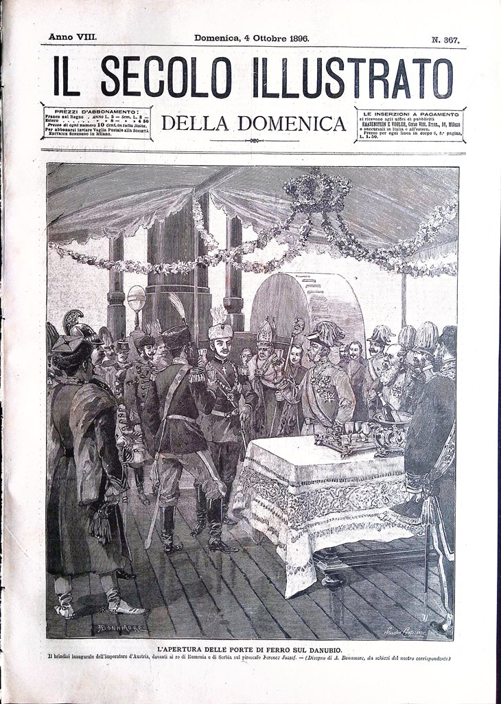 Il Secolo Illustrato 4 Ottobre 1896 Apertura Porte Danubio Teatro …