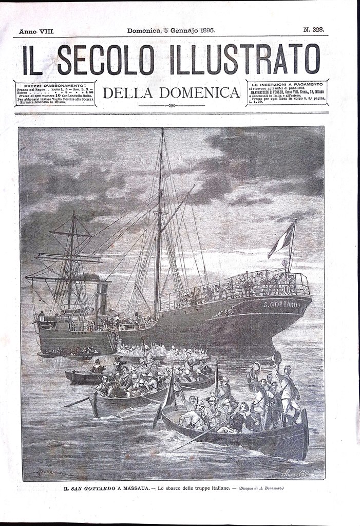Il Secolo Illustrato 5 Gennaio 1896 Caduti Amba Alagi Esposizione …