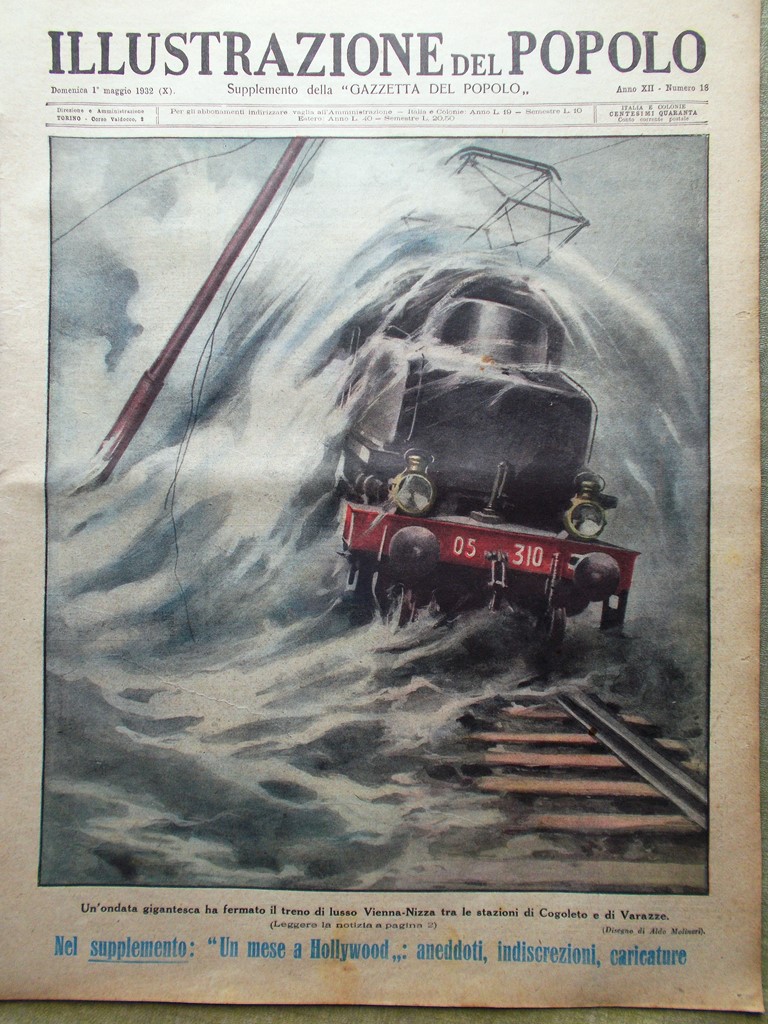 Illustrazione del Popolo 1 Maggio 1932 Olimpiadi Filippine Bornholm Grey …