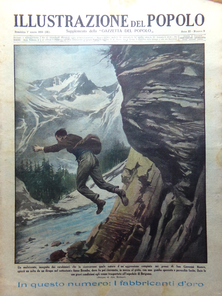 Illustrazione del Popolo 2 Marzo 1935 Catastrofe Macon Kate von …