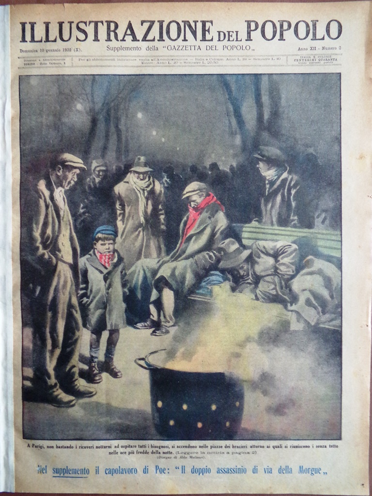 Illustrazione del Popolo 10 Gennaio 1932 Calcio Casale Borgia Capodistria …