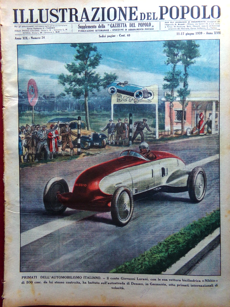 Illustrazione del Popolo 11 Giugno 1939 Lurani Pakubuwono X Borgia …