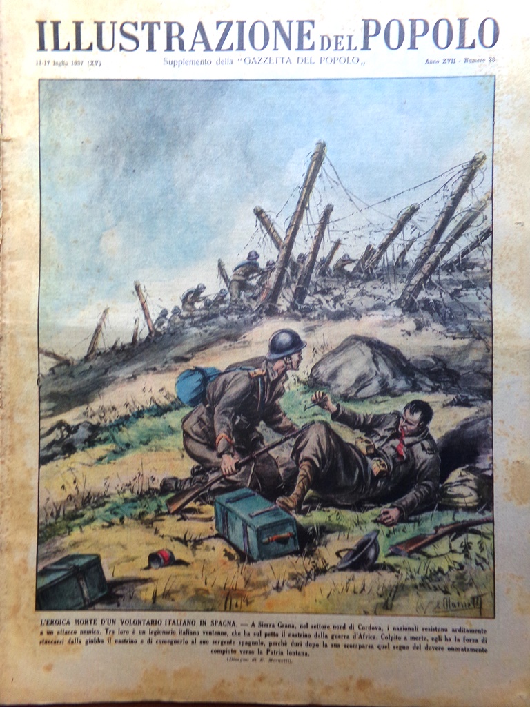 Illustrazione del Popolo 11 Luglio 1937 Birra Genoa Condottiero Armata …