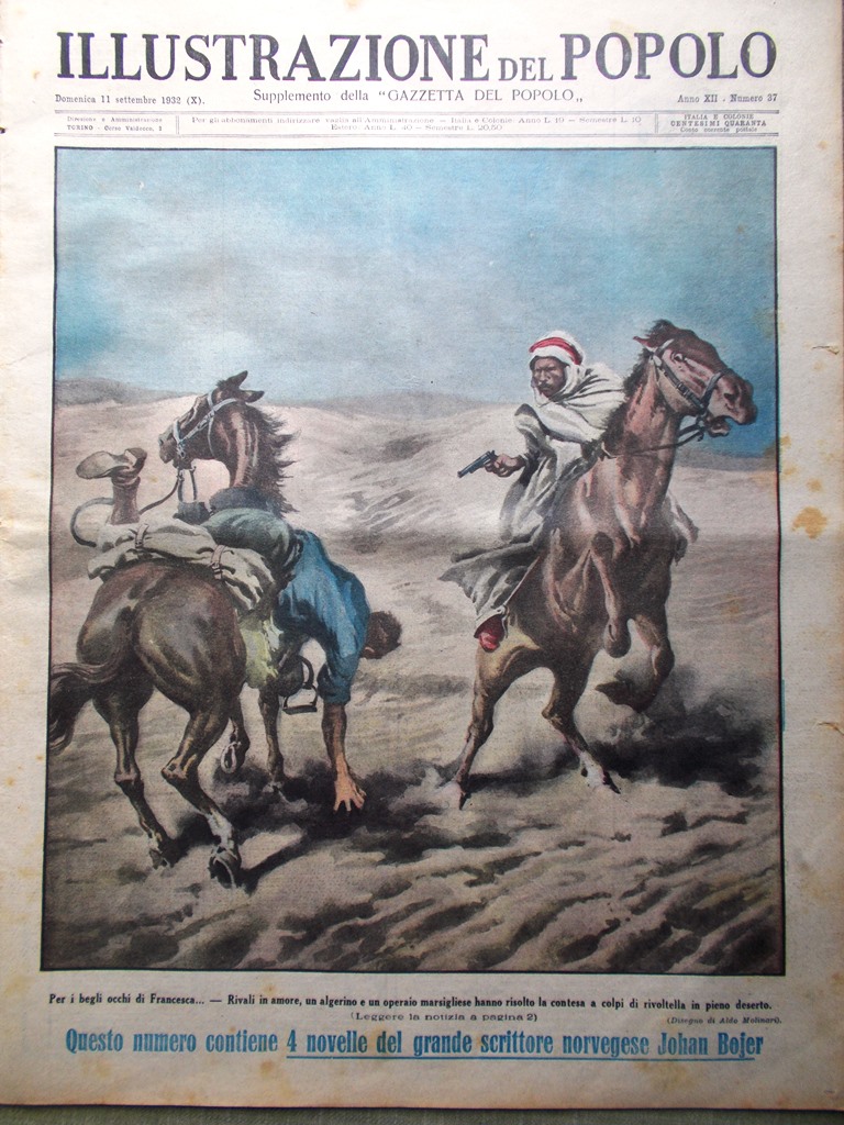 Illustrazione del Popolo 11 Settembre 1932 Suore Laghi Vize Polo …