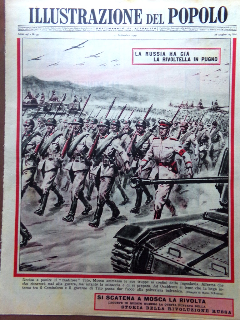 Illustrazione del Popolo 11 Settembre 1949 Tito Chamberlain Magnani Giovinezza
