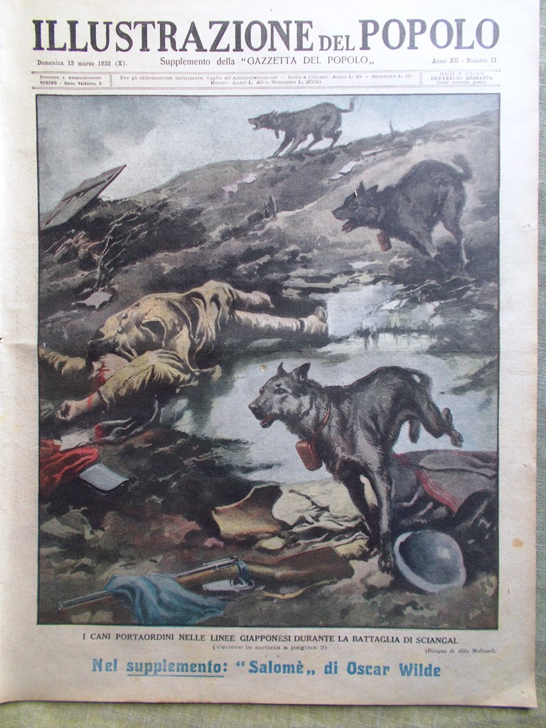 Illustrazione del Popolo 13 Marzo 1932 Campbell Teatro Giapponese Dalmazia …