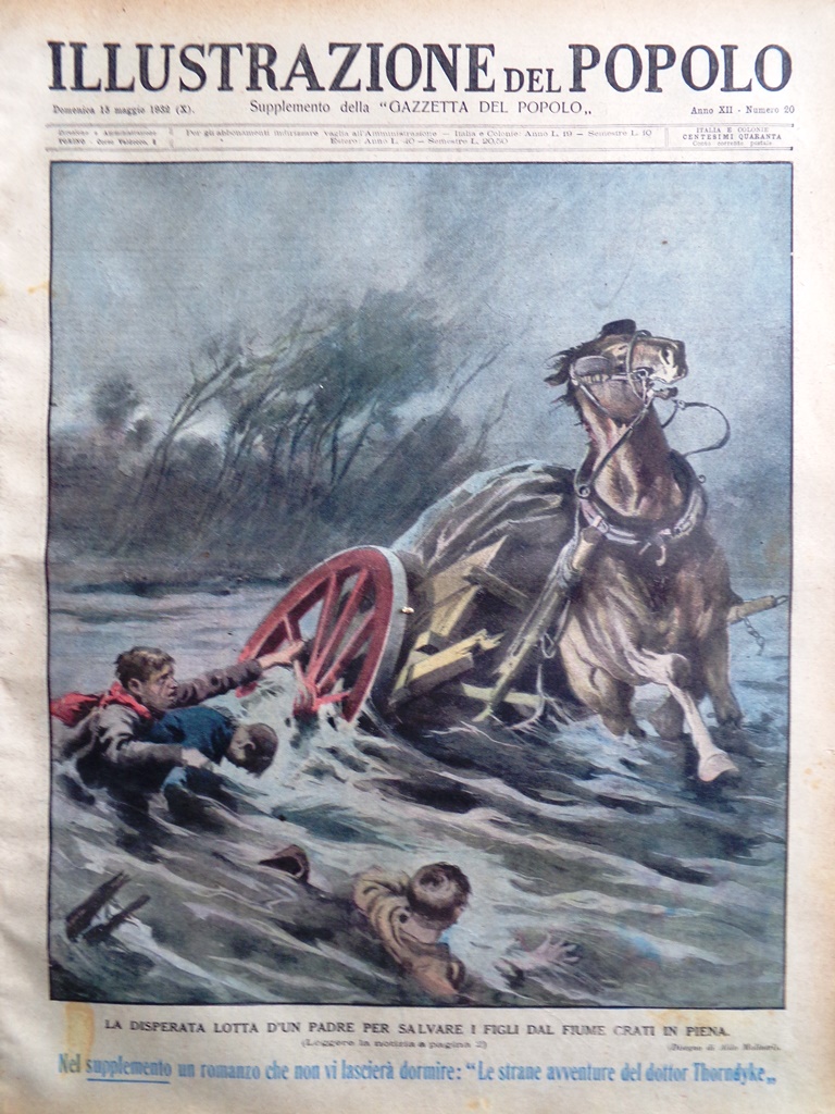 Illustrazione del Popolo 15 Maggio 1932 Dagover Tennis Biennale Vienna …