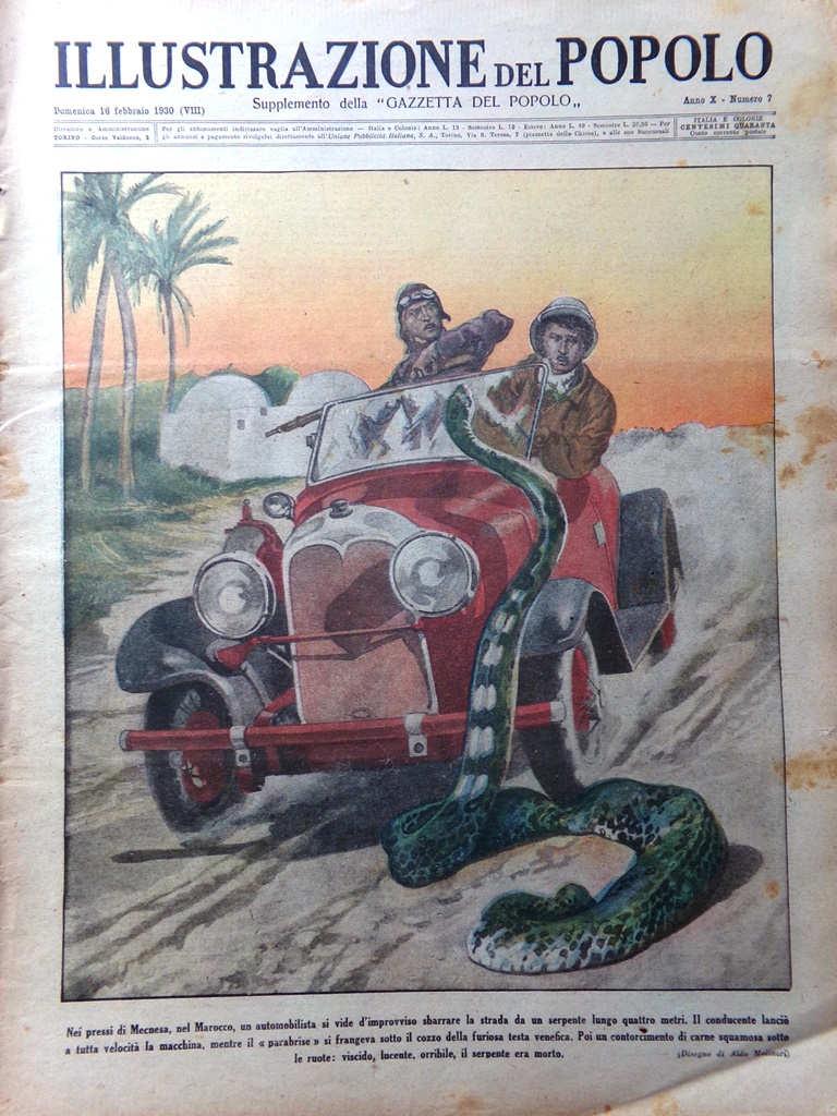 Illustrazione del Popolo 16 Febbraio 1930 Kutepov Reggia Gonzaga Principi …