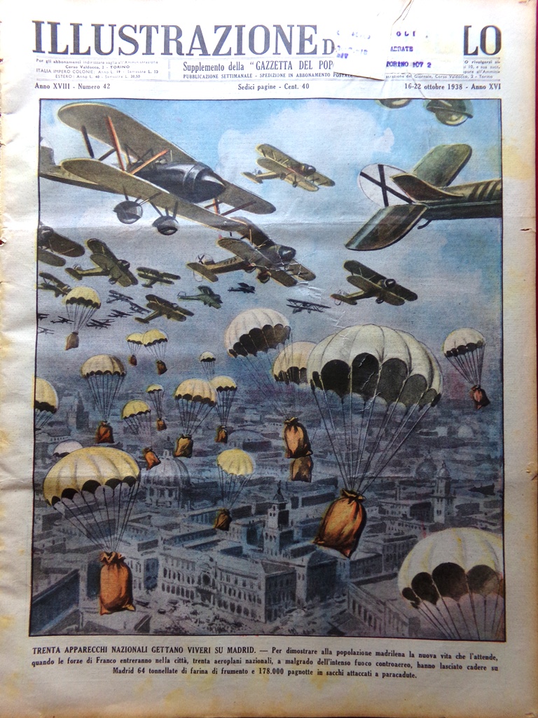 Illustrazione del Popolo 16 Ottobre 1938 Insull Banditi di Valuta …
