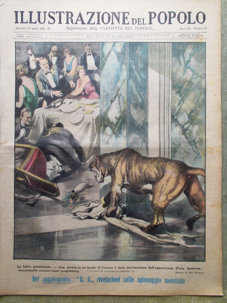 Illustrazione del Popolo 17 Aprile 1932 Mille Miglia Statue Filibustieri …