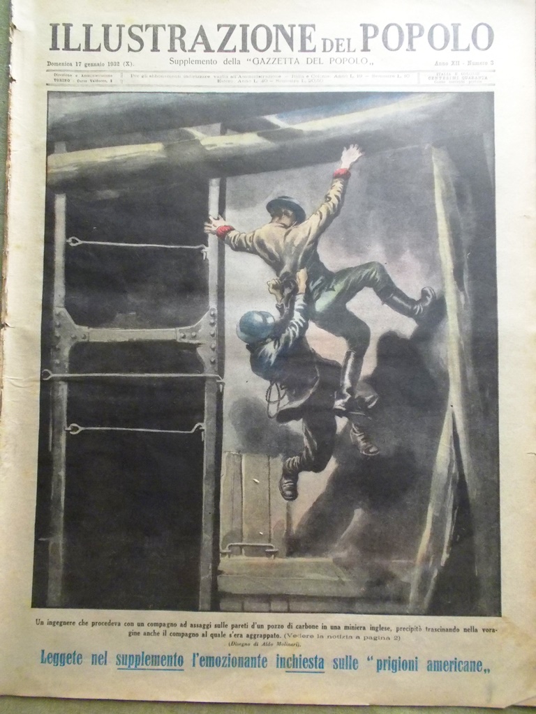 Illustrazione del Popolo 17 Gennaio 1932 Landi Donne Oriente Sigaretta …