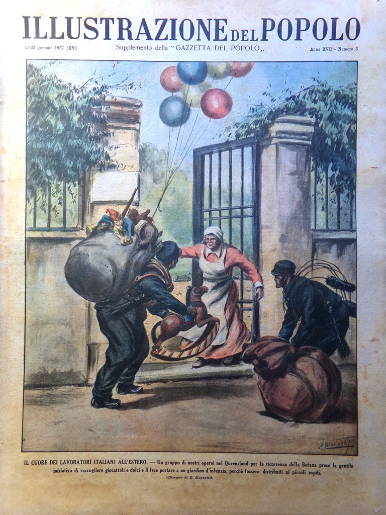 Illustrazione del Popolo 17 Gennaio 1937 Siria Degrelle Buona Speranza …