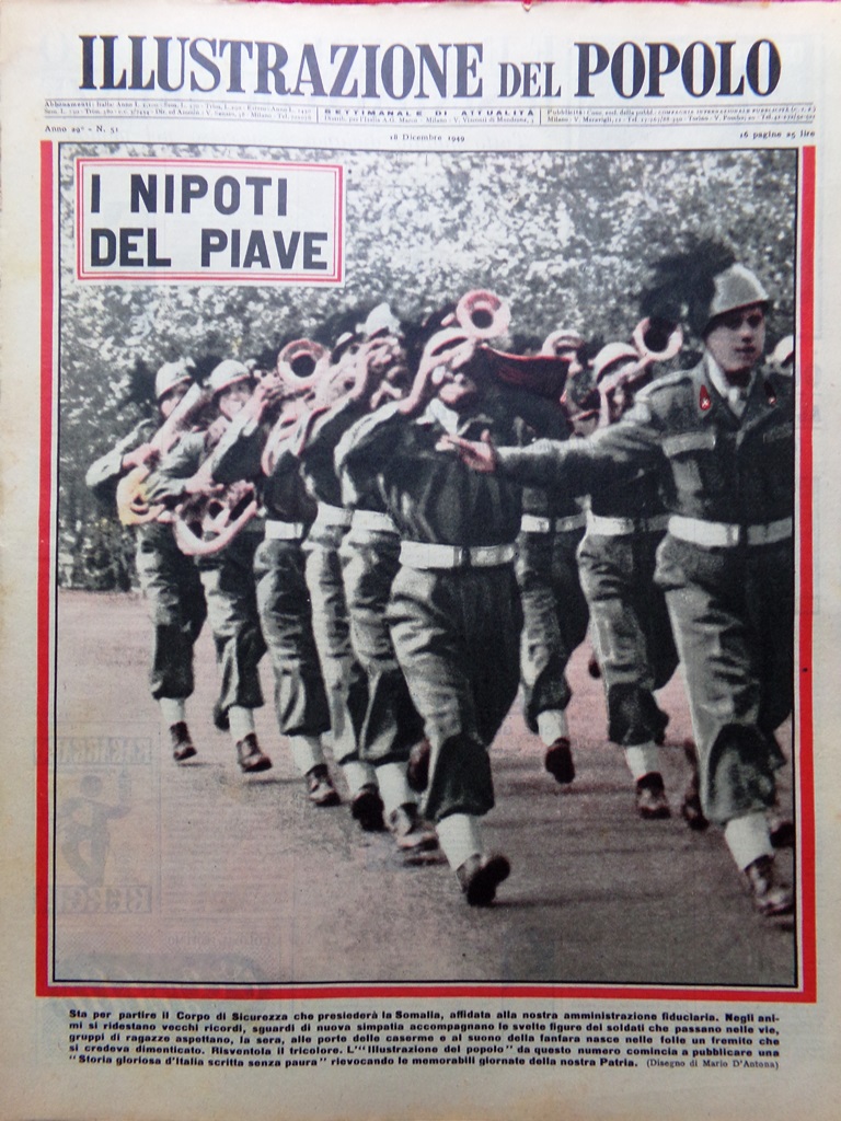 Illustrazione del Popolo 18 Dicembre 1949 Storia d'Italia Dunham Toscanini …
