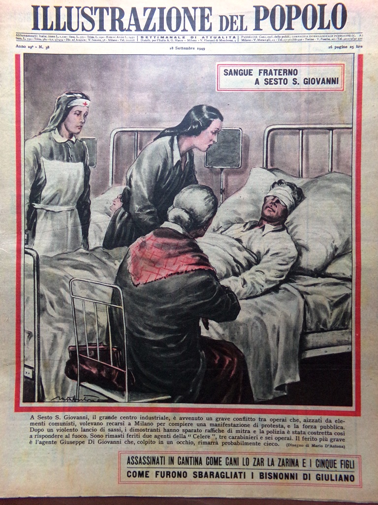Illustrazione del Popolo 18 Settembre 1949 Bisnonni Giuliano Luca Garbo …