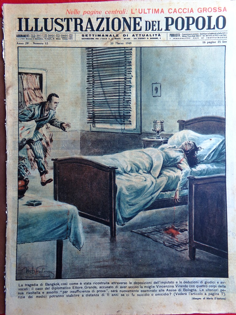 Illustrazione del Popolo 20 Marzo 1949 Grande Giro d'Italia Televisione …