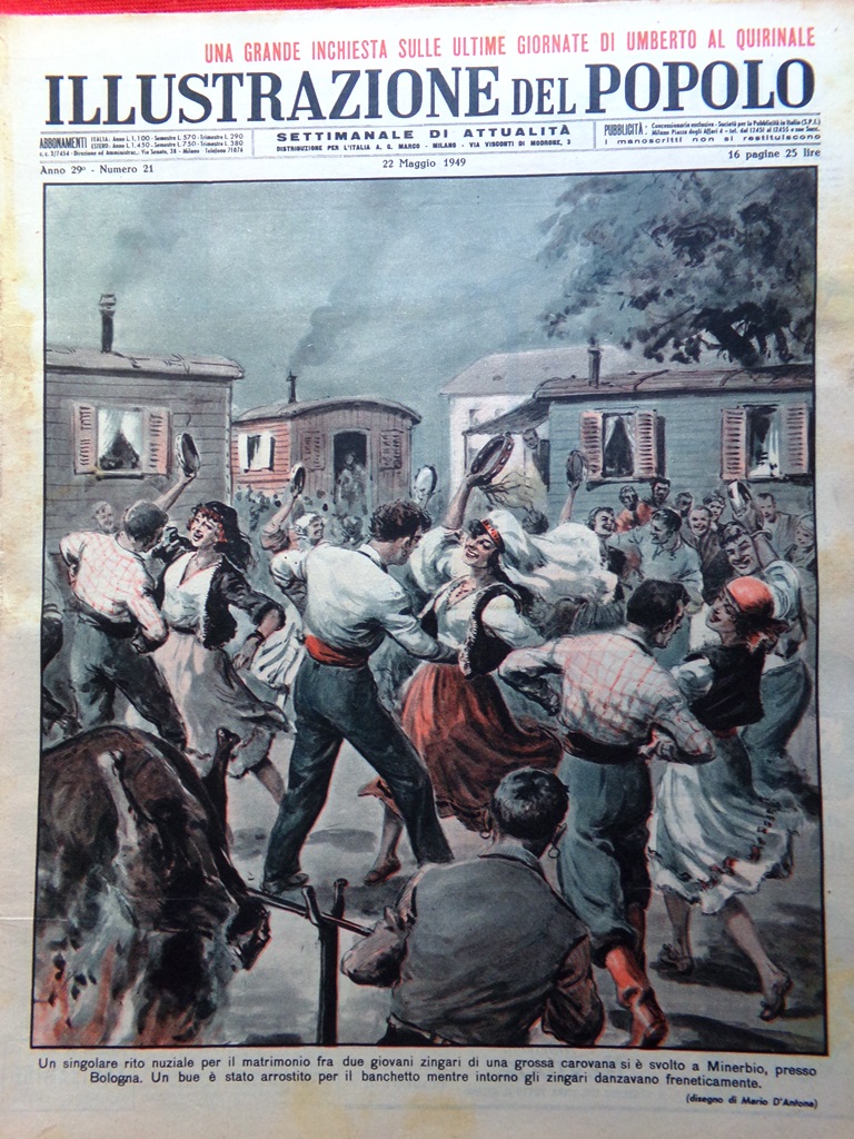 Illustrazione del Popolo 22 Maggio 1949 Torino Calcio Aga Khan …