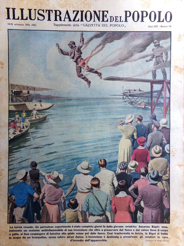 Illustrazione del Popolo 22 Settembre 1934 Famiglia Reale Dvorak Campanile …