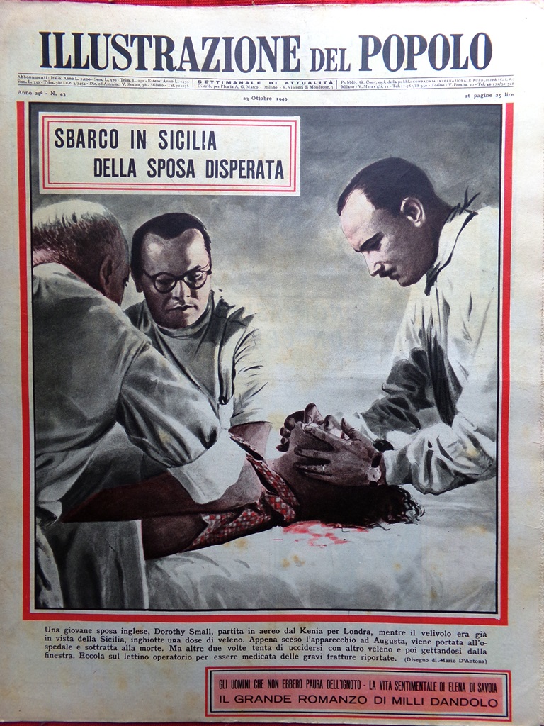 Illustrazione del Popolo 23 Ottobre 1949 Sacco Vanzetti Eroi Ignoto …