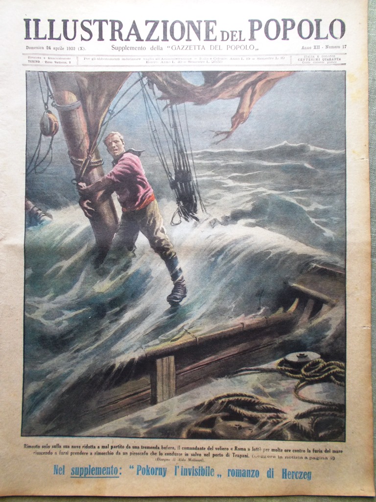 Illustrazione del Popolo 24 Aprile 1932 Faust Natale Roma Mosca …