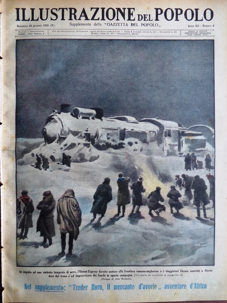 Illustrazione del Popolo 24 Gennaio 1932 Goethe Finlandia Parigi Eiffel …