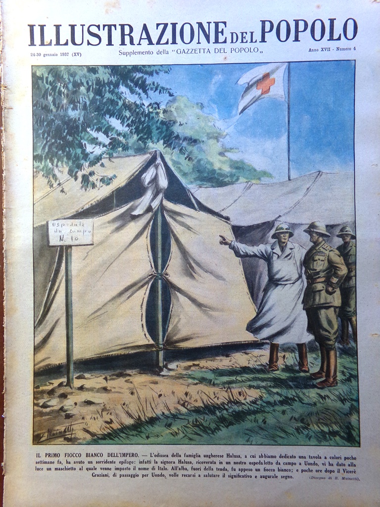 Illustrazione del Popolo 24 Gennaio 1937 Goering Centenario Giotto Radio …