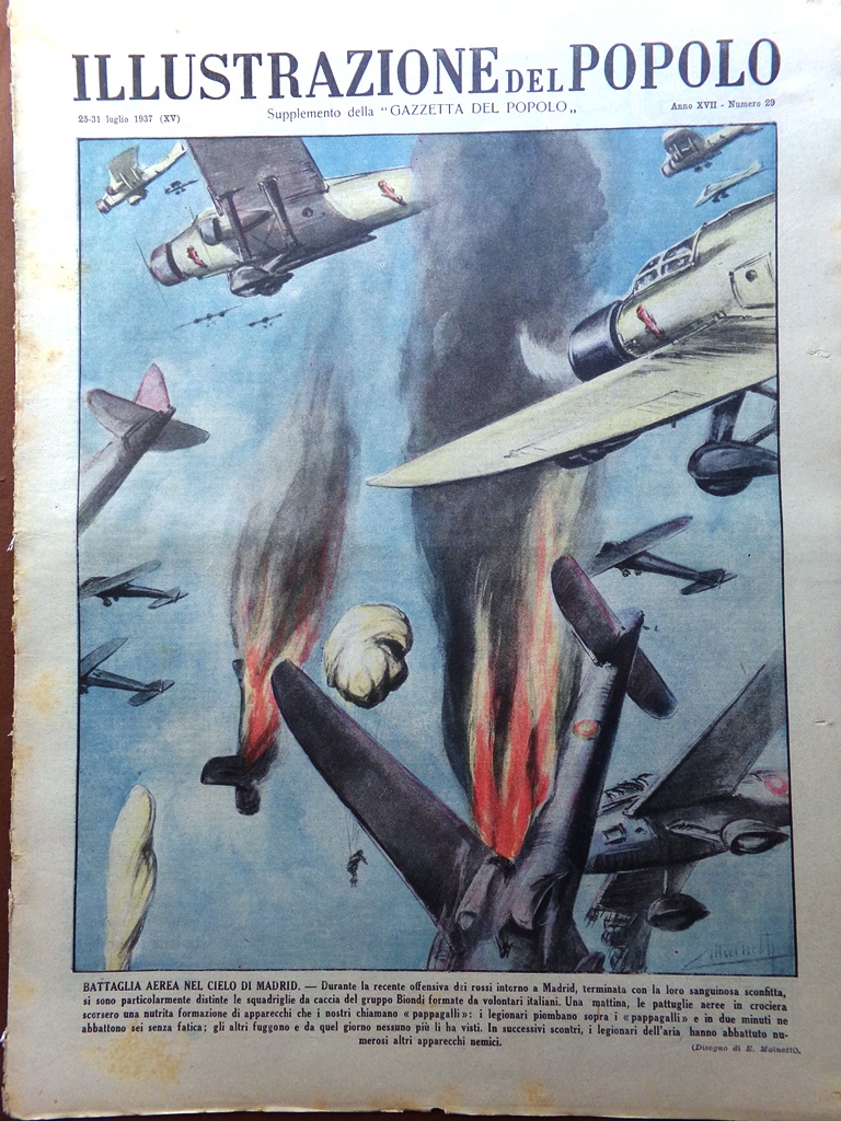 Illustrazione del Popolo 25 Luglio 1937 Morte Guglielmo Marconi Paraffina …