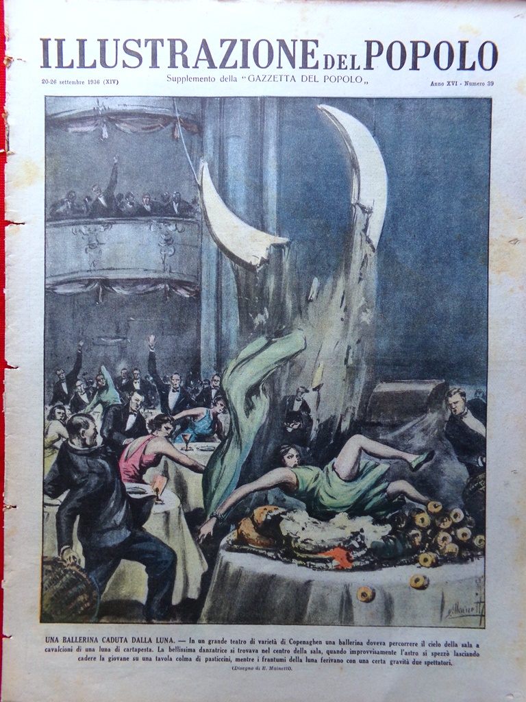 Illustrazione del Popolo 26 Settembre 1936 Donne Wagner Hitler Cuore …